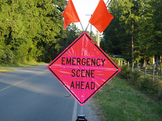 Emergency-scene-ahead-sign