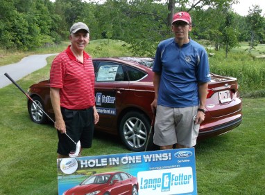 Jim and Duffy shooting for a car!