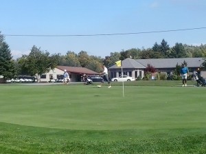 Number 9 Green. The Sun is Shining so Brightly!