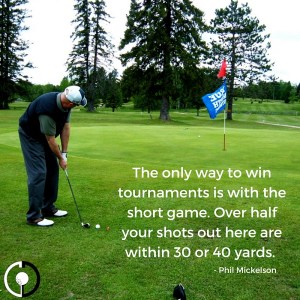 Chipping Phil Mickelson