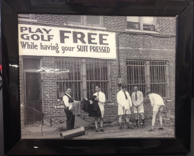 Press pants and golf